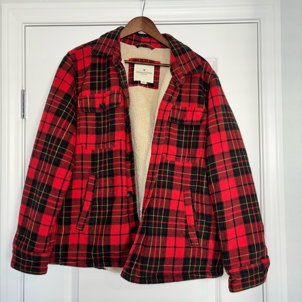 VTG American Eagle Outfitters High Pile Lined Chore/Work Barn Cabincore Jacket